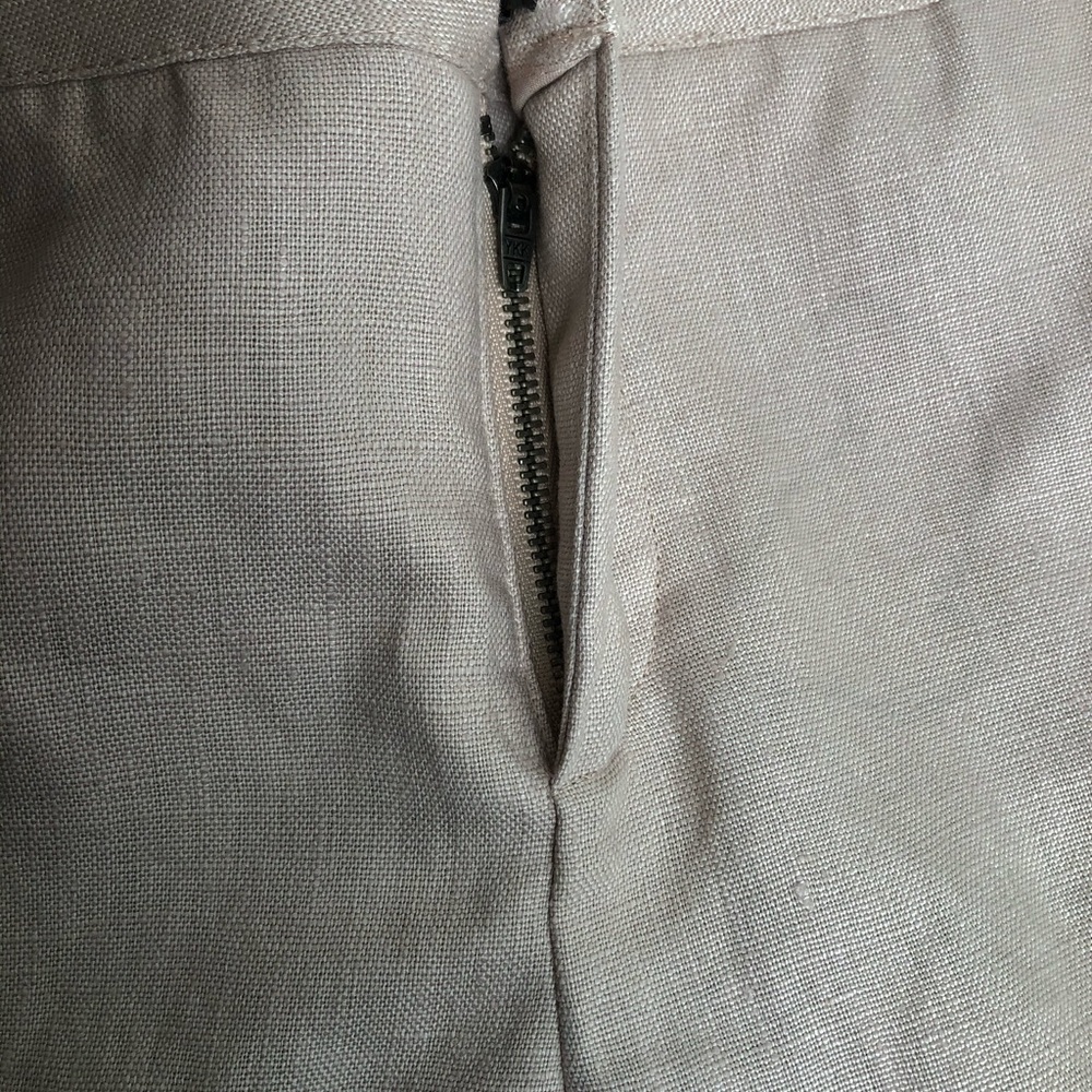 JOIE Leiden Picnic Pink Linen Falt-Front Dress Shorts Sz 2 Low Rise Y2K Preppy - Picture 8 of 15